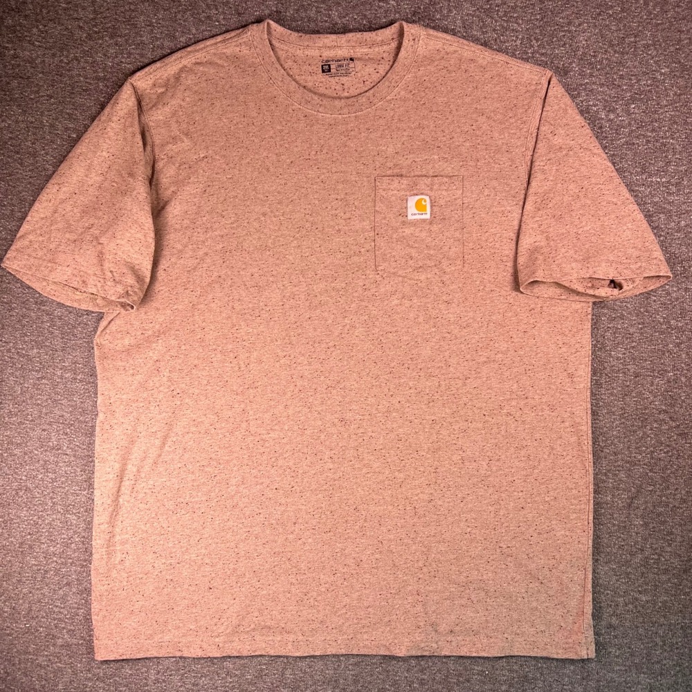 Carhartt Mens 2XL Tall K87-M Pocket T-Shirt Loose Fit‎ Heavyweight Tan Brown